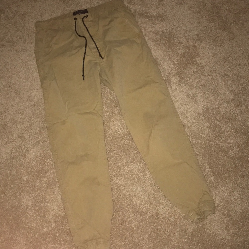 Tan Hollister Epic flex joggers